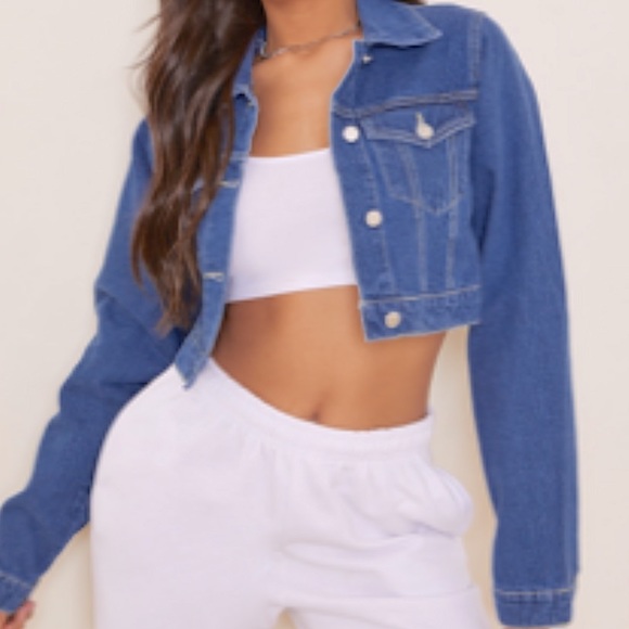 Cute Cropped Jean Jacket! - Picture 1 of 6